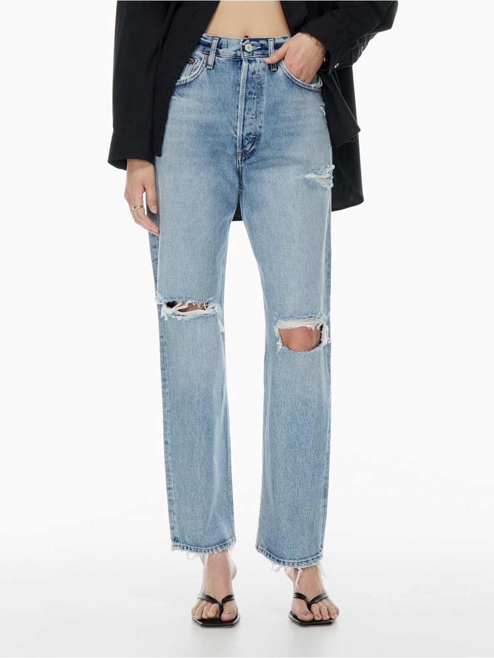 Agolde 90’s Jean Isolate Relaxed Fit Distressed